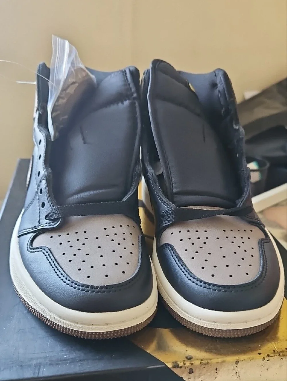 Jordan Men’s Sneakers - Black and Taupe